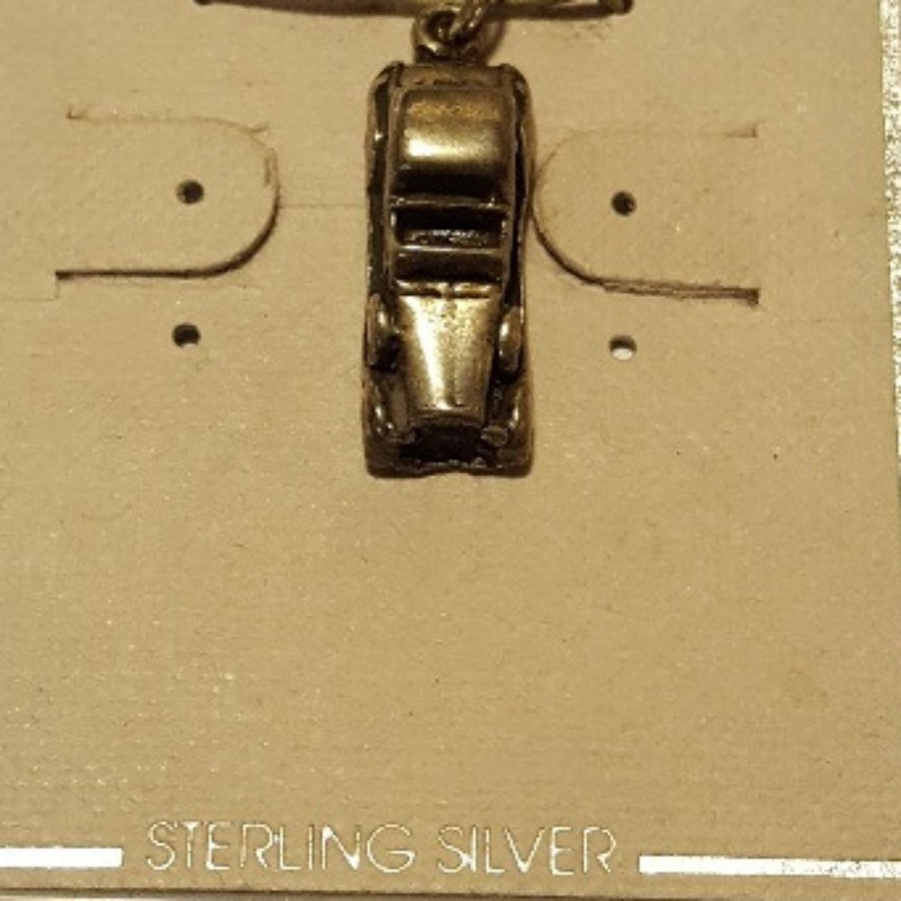 Sterling silver roadster car charm